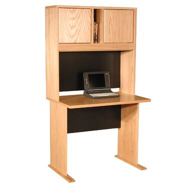 36 inch wide store desk with hutch